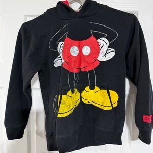 Disney Black Mickey Mouse Kids Hoodie with Mouse Ears Hood Official Merch